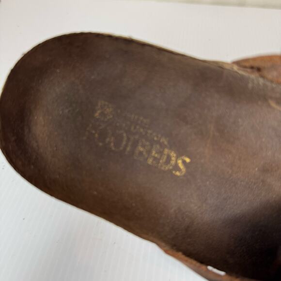 WHITE MOUNTAIN Footbeds Sandals Size 9 Leather Hippie Boho Summer Festival Braid - Picture 10 of 10